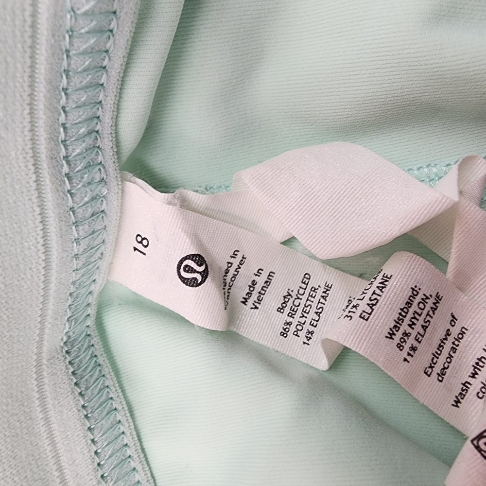 Lululemon Skorts/tennis skirt Plus Sz 18 Mint Green Euc - Picture 4 of 4